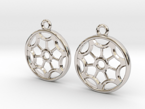 Rosette type 2 [earrings] in Platinum