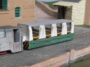 009 Colliery Coach in White Natural Versatile Plastic