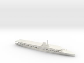 British Courageous-Class Aircraft Carrier in White Natural Versatile Plastic: 1:1200