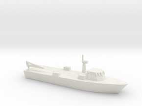 1/600 Scale 85 foot Torpedo Retriever Boat in White Natural Versatile Plastic