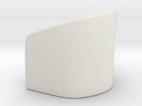 Rounded Chair 1/43 in White Natural Versatile Plastic