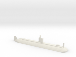 1/600 Scale USS Dolphine AGSS-555 in White Natural Versatile Plastic