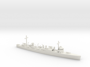 1/600 Scale Wickes Class Destroyer in White Natural Versatile Plastic