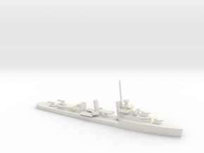 1/600 Scale USS Cushing DD376 in White Natural Versatile Plastic