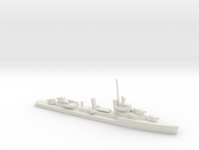 1/600 Scale Benson Class Destroyer in White Natural Versatile Plastic