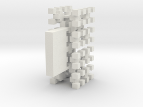 Pixel Tree Wide in White Premium Versatile Plastic