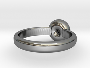 Torus Ring in Fine Detail Polished Silver: 10 / 61.5