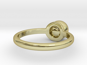 Ring Sphere in 18k Gold Plated Brass: 11.5 / 65.25