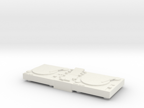 Printle Thing DJ Turntable - 1/24 in White Natural Versatile Plastic