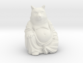 Doge Buddha in White Natural Versatile Plastic