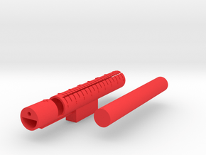 Wire Cutting Jig in Red Processed Versatile Plastic