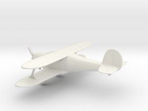 Beechcraft G-17 Staggerwing in White Natural Versatile Plastic: 1:64 - S