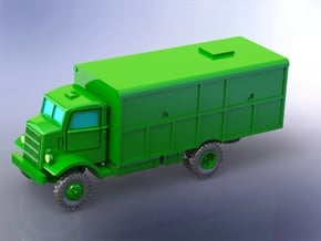 Autocar U-8144 Truck (Van Body) 1/144 in Smooth Fine Detail Plastic