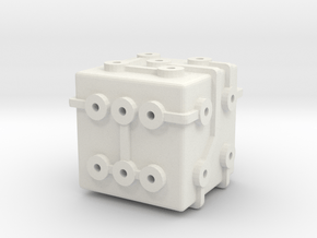 Circuit Die in White Natural Versatile Plastic