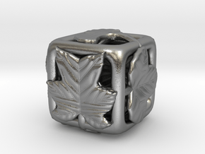 leaves Die 2 (Small) in Natural Silver