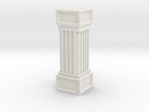 Stone Column in White Natural Versatile Plastic