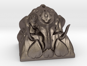 Ganesha Keycap in Polished Bronzed-Silver Steel
