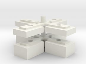 Tamiya Lunch Box Body Riser Set - 0.125", 0.25", 0 in White Natural Versatile Plastic