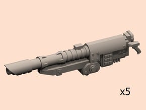 Beam antitank cannons x5 in Smooth Fine Detail Plastic