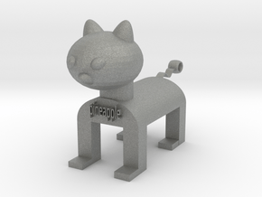Cat charm in Gray PA12: 1:16