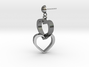 Heart and soul in Polished Silver