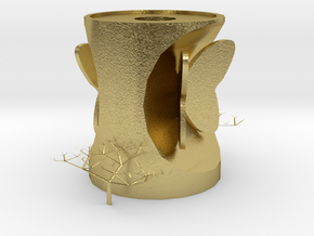 vase in Natural Brass