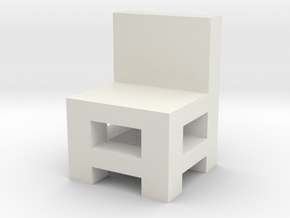 Small chair in White Natural Versatile Plastic: Medium