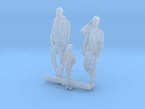 HO Scale Men and Boy 3 in Tan Fine Detail Plastic