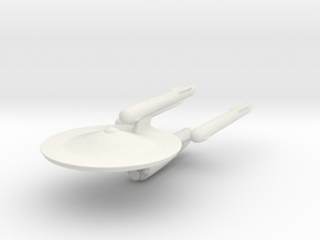 USS Federation (Re-sized) in White Natural Versatile Plastic