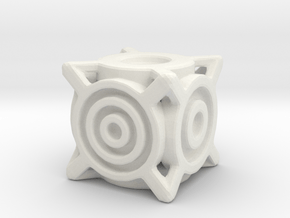 Concentric Die in White Natural Versatile Plastic