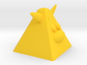 Cow piggy bank in Yellow Processed Versatile Plastic: Medium