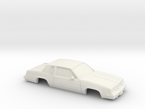 1/43 1987-88 Oldsmobile Cutlass Supreme in White Natural Versatile Plastic