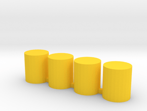 Loading Lane Posts N scale in Yellow Processed Versatile Plastic