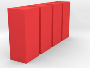 Loading Lane Terminals N scale in Red Processed Versatile Plastic