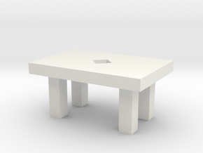 Small table in White Natural Versatile Plastic: Medium