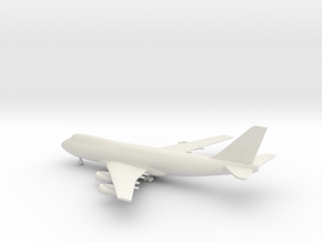 Boeing 747-100 Jumbo Jet in White Natural Versatile Plastic: 1:700