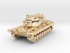Tank - T29 Heavy Tank - size Large in 14K Yellow Gold