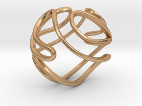 Abstract Geometric Sphere in Natural Bronze: Small