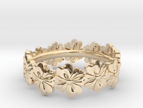 Flowers All Around in 14K Yellow Gold: 6.25 / 52.125