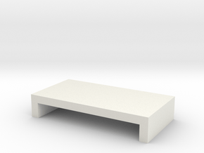 Magic storage computer table in White Natural Versatile Plastic