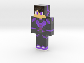 Ender_Dragon_Boy_With_Ender_Armor | Minecraft toy in Glossy Full Color Sandstone