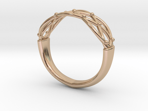 Celtic Weave Ring in 14k Rose Gold