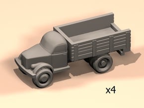 6mm GAZ-51 trucks in Tan Fine Detail Plastic