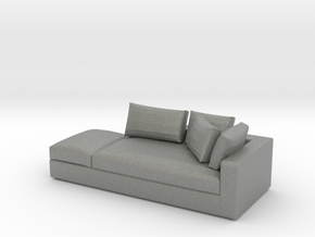 Modern Mini 1:24 Sofa in Gray PA12: 1:24