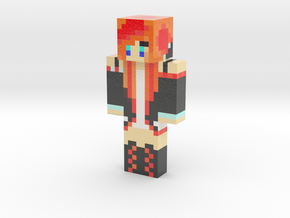 Flamegirl | Minecraft toy in Glossy Full Color Sandstone