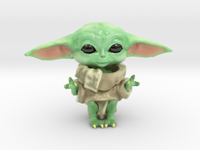 Baby Yoda: Dagobaby in Glossy Full Color Sandstone
