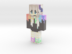 yikes_candle | Minecraft toy in Glossy Full Color Sandstone
