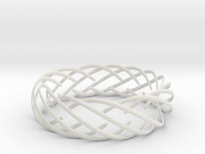 Voronoi Fashion Style Bracelet  in White Natural Versatile Plastic