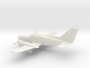 Cessna 421C Golden Eagle in White Natural Versatile Plastic: 1:64 - S