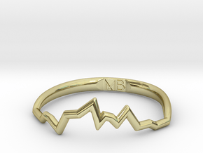 Maria Soundwave Ring in 18k Gold Plated Brass